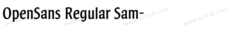 OpenSans Regular Sam字体转换 OpenSans Regular Sam字体转换
